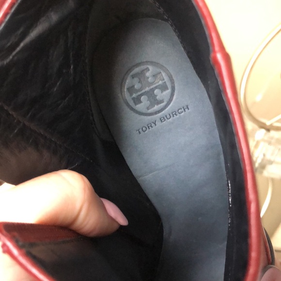 Tory Burch Red Cherry Burgundy Ankle Boots/Booties - Picture 6 of 10